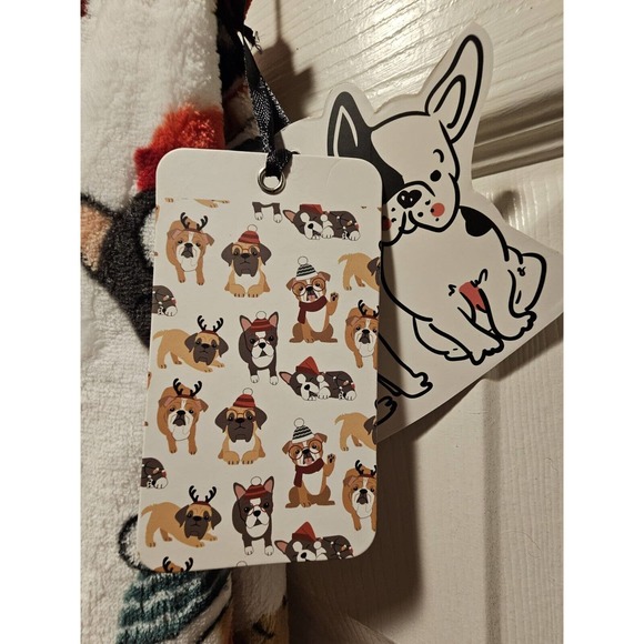 Pickle &Dot French English Bulldog Oversized Plush Throw Blanket - Picture 6 of 7